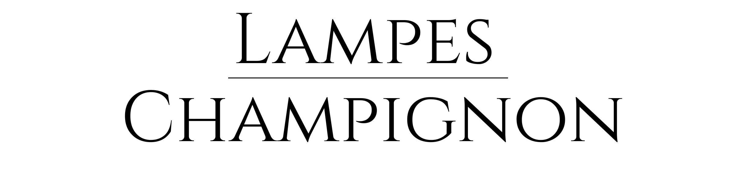 Lampes Champignon